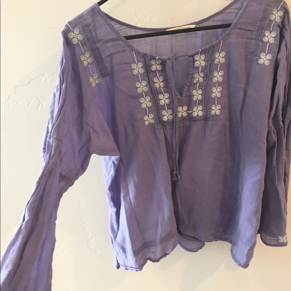 American Eagle Purple Blouse